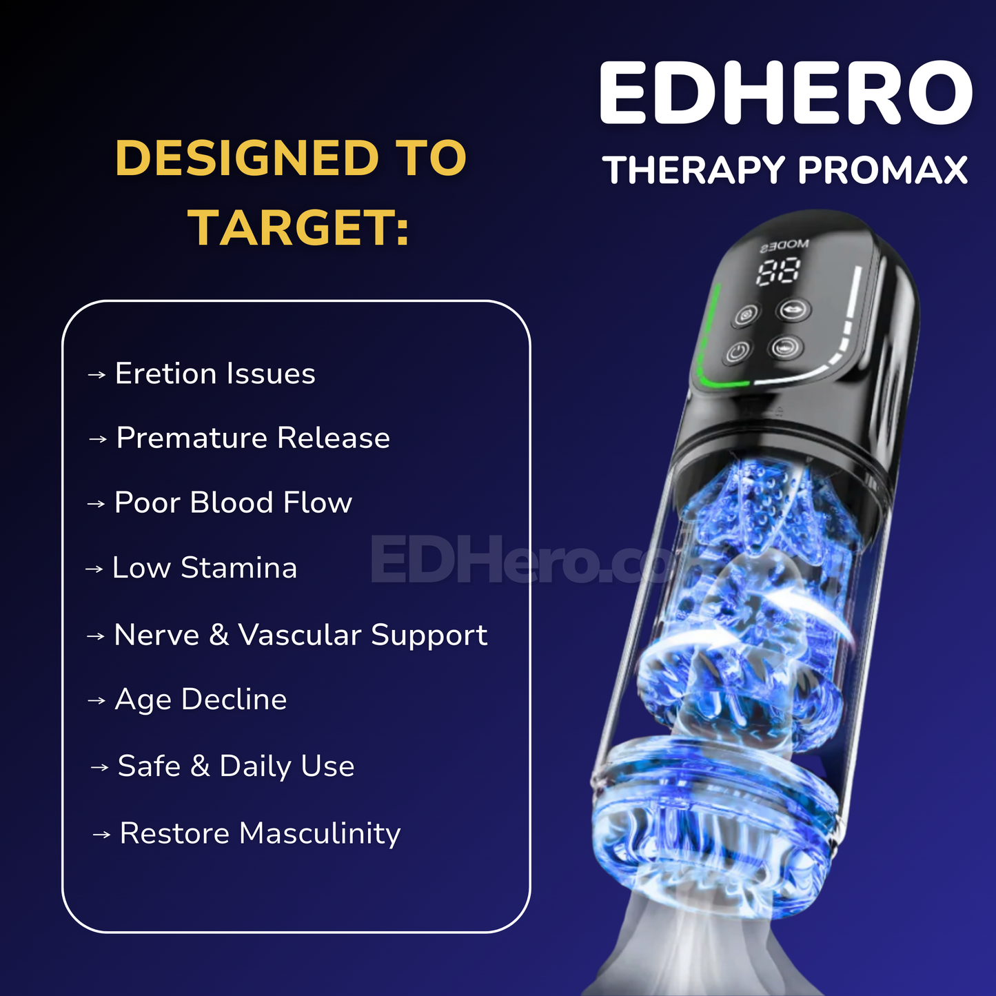 The EDHero™ Shockwave Therapy Promax